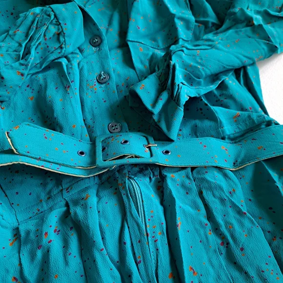 Vintage Z Warren Turquoise Jumpsuit - Picture 5 of 9